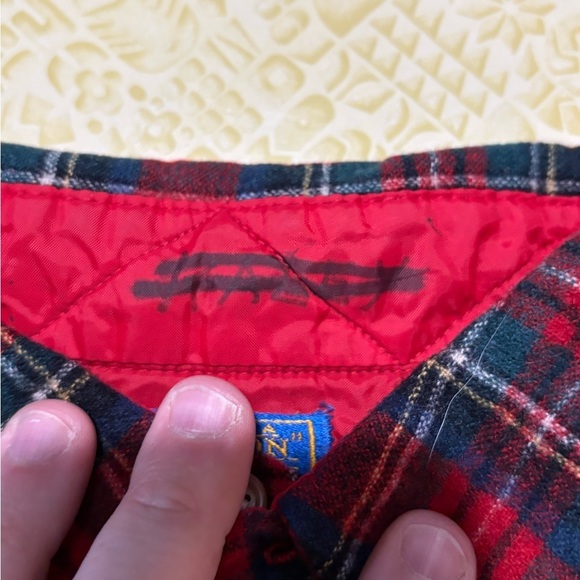 Pendleton Red and Green Plaid Casual Button Down Shirt - Picture 8 of 11